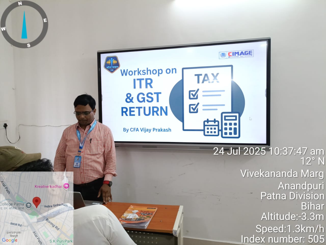 Income Tax Return & GST Filing Workshop at CIMAGE College | Building Financial Literacy for Students